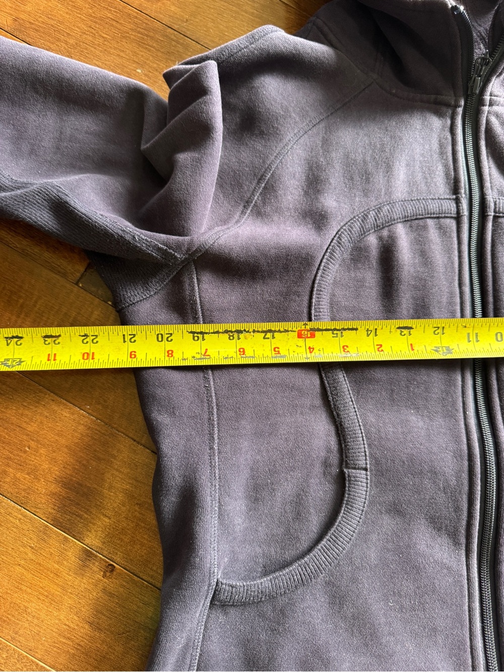 Lululemon Scuba Hoodie Cotton Fleece Sz 12 Dark Purple - Picture 3 of 12